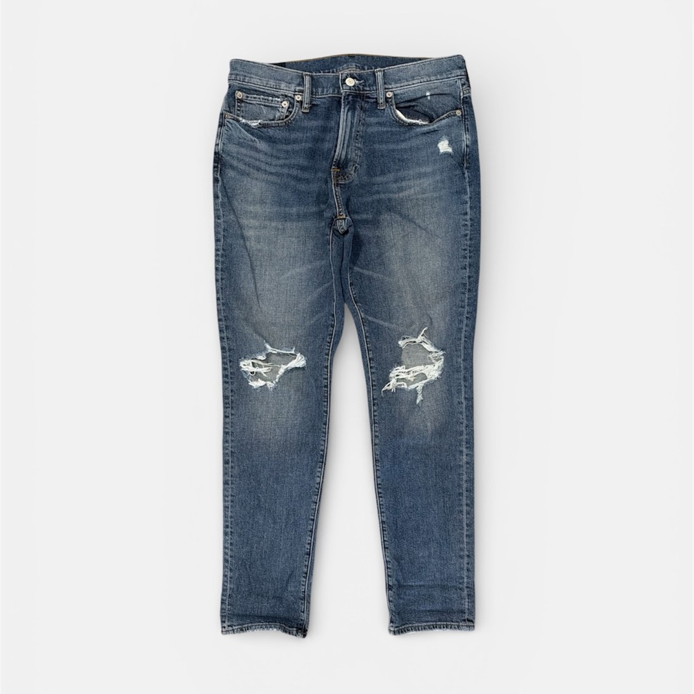 Abercrombie & Fitch Men's 33x32 Athletic Skinny Stretch Blue Jeans